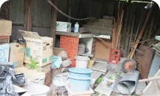 ごみ屋敷の片付け