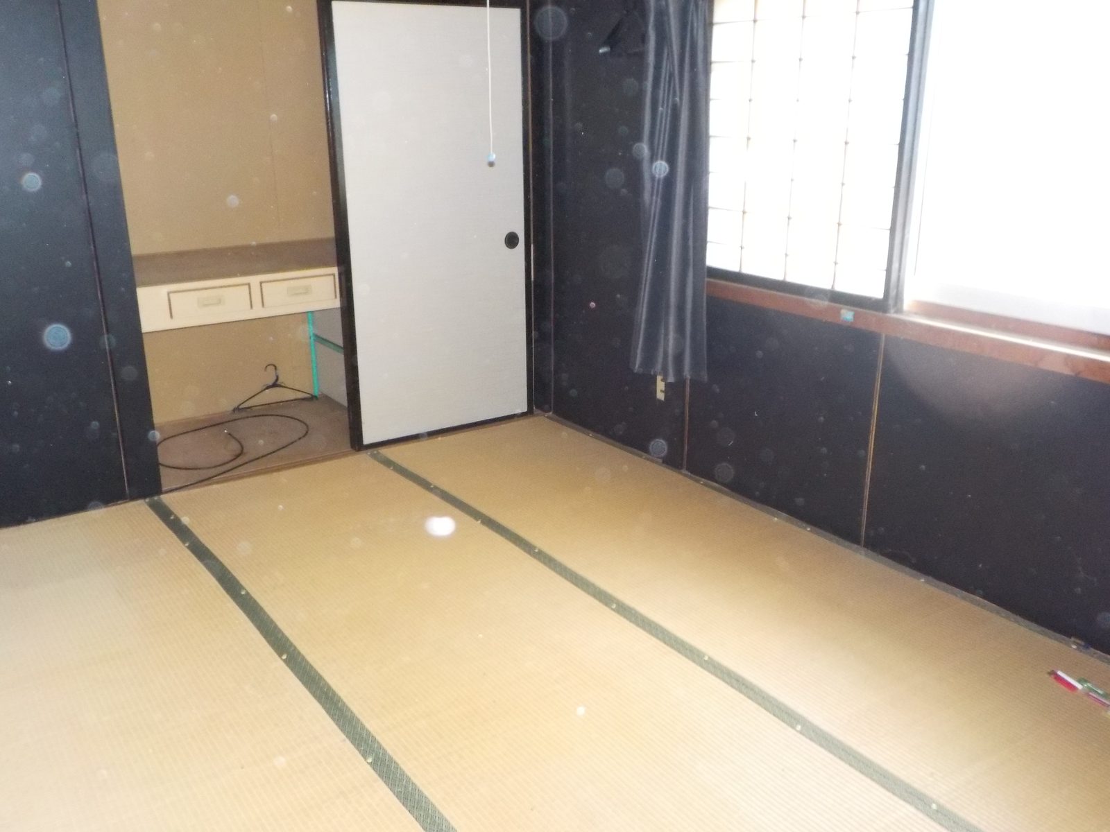 片付け後の洋室。床がすべて見える状態